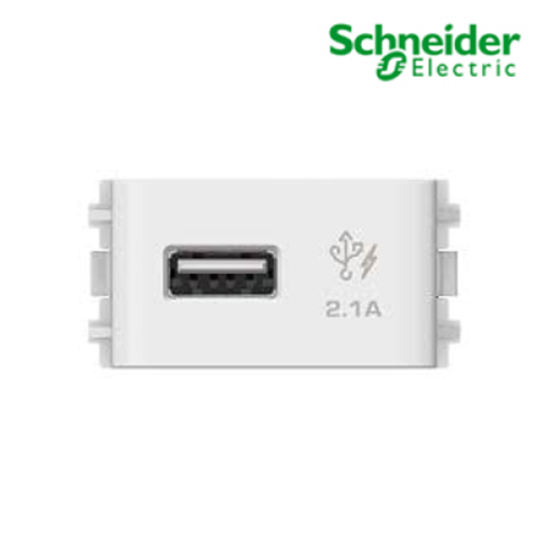 Ổ cắm sạc USB 2.1A đơn Concept 3031USB_WE
