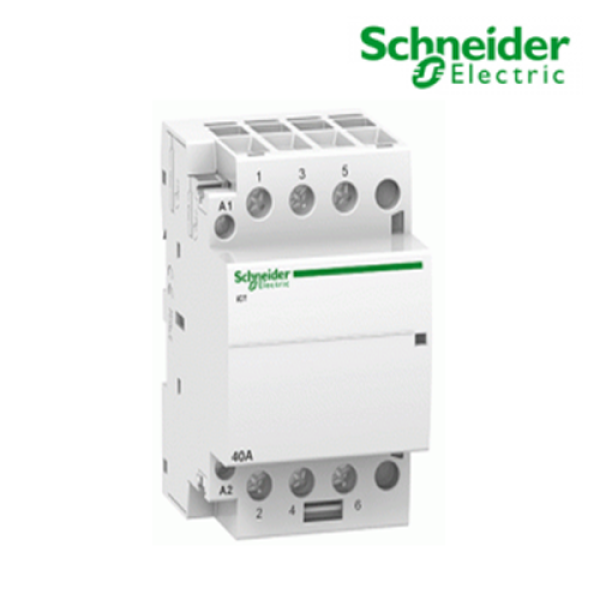 Contactor iCT 4P, coil voltage 230/240VAC, 25A 4NO
