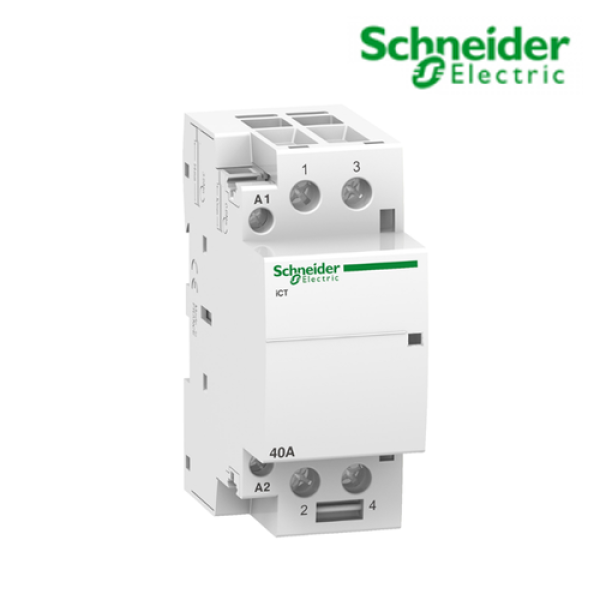 Contactor iCT 2P, coil voltage 230/240VAC, 40A 2NO