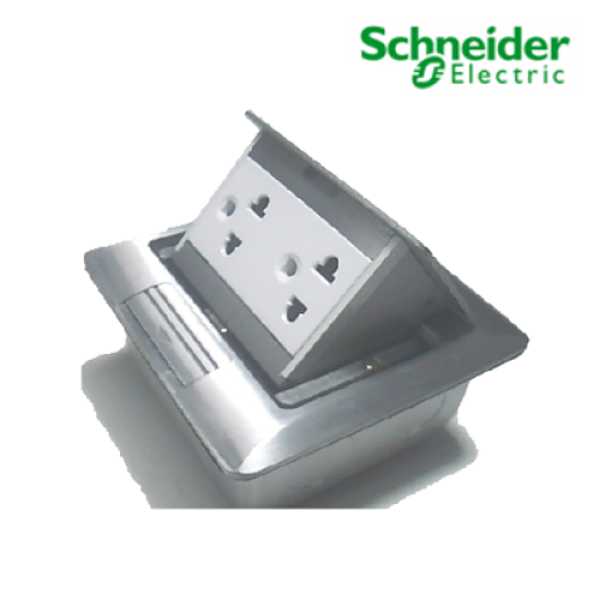 Ổ cắm âm sàn màu bạc Concept-CON224-ABE