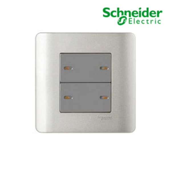  Bộ công tắc bốn 1 chiều 16A màu xám E8434_1_SA_G19
