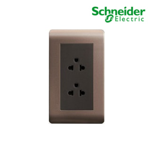 Bộ ổ cắm đôi 3 chấu Zencelo E84426UES2_SZ_G19