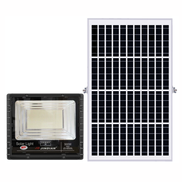 Đèn pha led năng lượng mặt trời JINDIAN JD-8500L New 500W