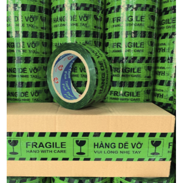 BĂNG KEO HÀNG DỄ VỠ XANH ĐEN