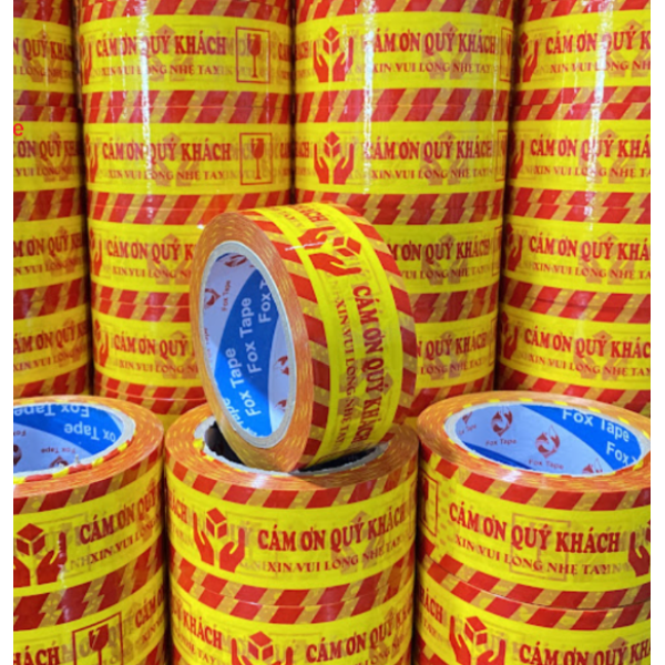 BĂNG KEO HÀNG DỄ VỠ VÀNG ĐỎ