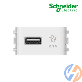 Ổ cắm sạc USB 2.1A đơn Concept 3031USB_WE