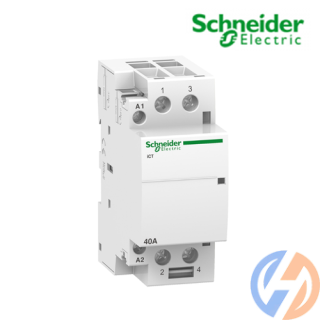 Contactor iCT 2P, coil voltage 230/240VAC, 40A 2NO