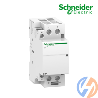 Contactor iCT 2P, coil voltage 230/240VAC, 63A 2NO