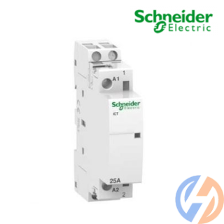 Contactor iCT 2P, coil voltage 230/240VAC, 16A 1NO+1NC