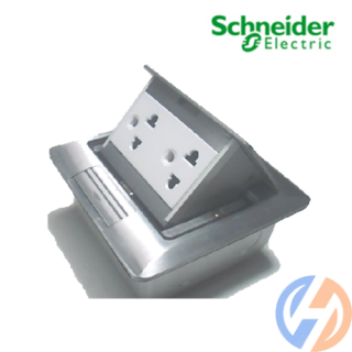 Ổ cắm âm sàn màu bạc Concept-CON224-ABE