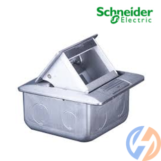 Ổ cắm âm sàn E224F_ABE màu nhũ bạc S-Flexi
