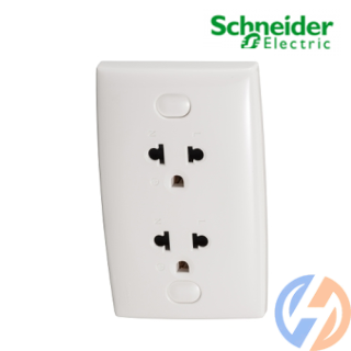 Bộ ổ cắm đôi 3 chấu 16A S-Classic E426UEST2_T_G19