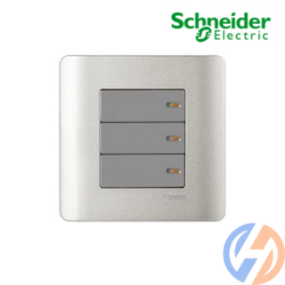 Bộ công tắc ba 2 chiều 16A màu xám E8433_2_SA_G19