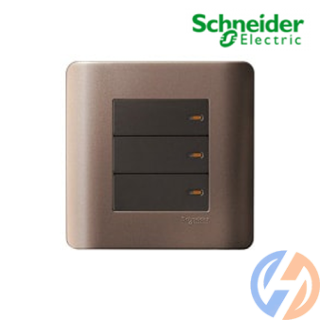 Bộ công tắc ba 2 chiều 16A màu đồng E8433_2_SZ_G19
