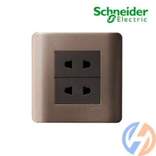 Bộ ổ cắm đôi 2 chấu Zencelo E84426U2_SZ_G19