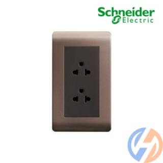 Bộ ổ cắm đôi 3 chấu Zencelo E84426UES2_SZ_G19