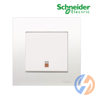 Công tắc đơn 2 cực có đèn Led Vivace KB31D20NE-WE
